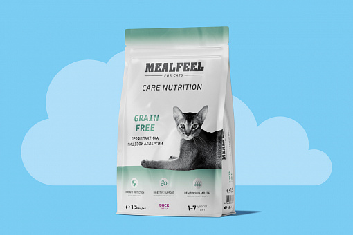 Вкусный август: скидка 15% на сухой корм Mealfeel для кошек