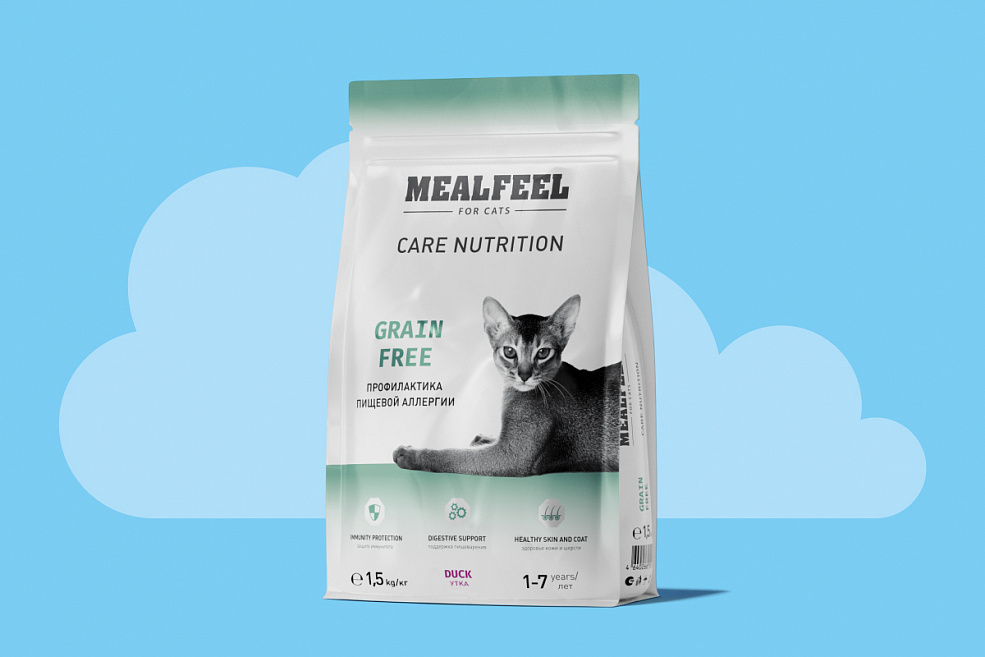 Вкусный август: скидка 15% на сухой корм Mealfeel для кошек