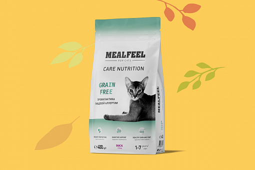 Mealfeel: -30% на второй сухой корм для кошек